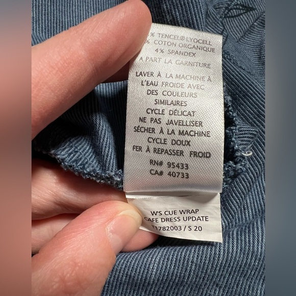 Toad&Co Women’s Blue Cue Wrap Short Sleeve Cafe Athletic Outdoor Dress Sz Small - Picture 10 of 10